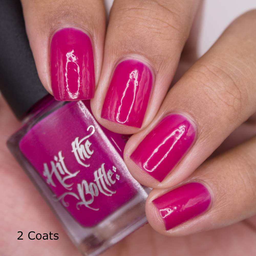 Hit the Bottle- Base Coat- Berry Jelly Undies peel off base coat