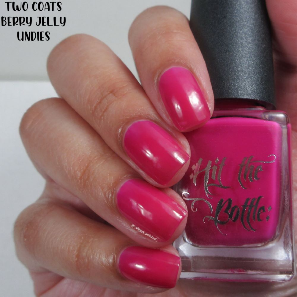 Hit the Bottle- Base Coat- Berry Jelly Undies peel off base coat