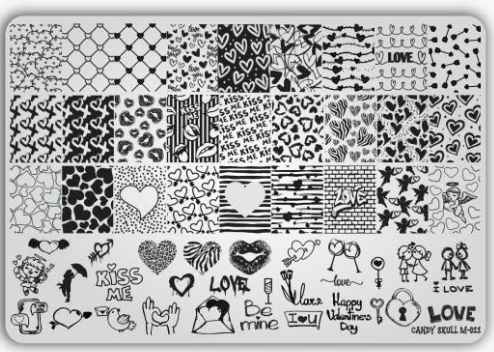 Candy Skull- Stamping Plates- M-011