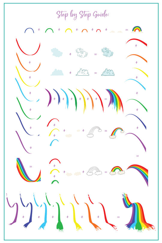 Clear Jelly Stamper- CjS-296- Chasing Rainbows