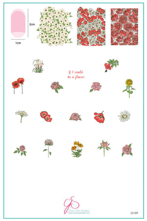 Clear Jelly Stamper- CjS-284- If I Could Be a Flower