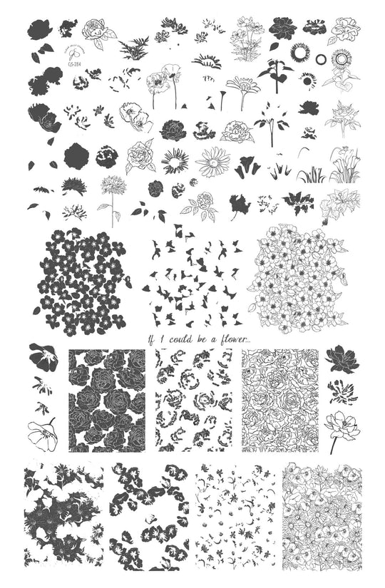 Clear Jelly Stamper- CjS-284- If I Could Be a Flower