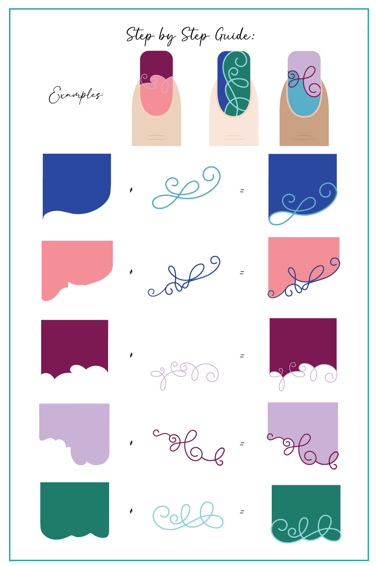 Clear Jelly Stamper- CjS-308- French Tilt-a-Swirl