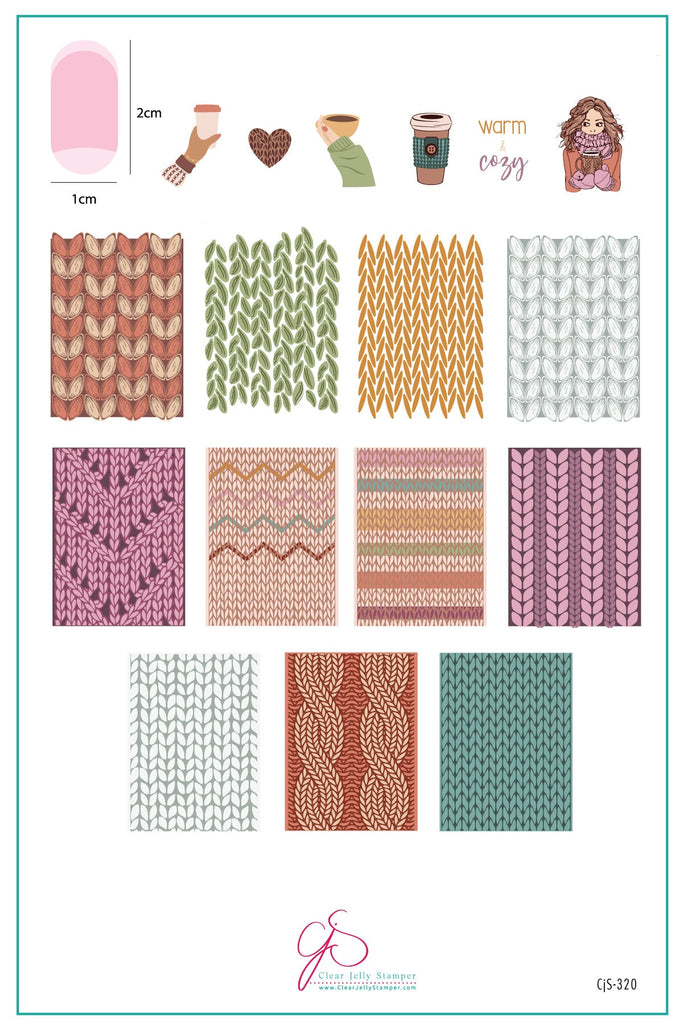 Clear Jelly Stamper- CjS-320- Fall Sweater- Two