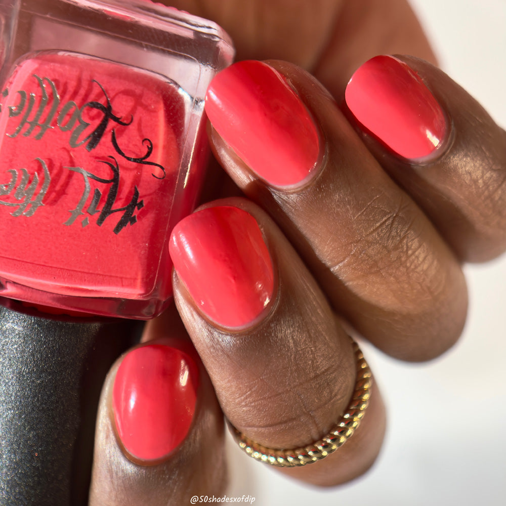 Hit the Bottle- Base Coat- Coral Undies peel off base coat