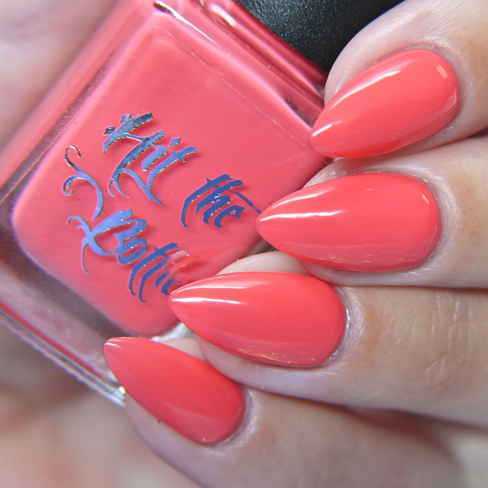 Hit the Bottle- Base Coat- Coral Undies peel off base coat