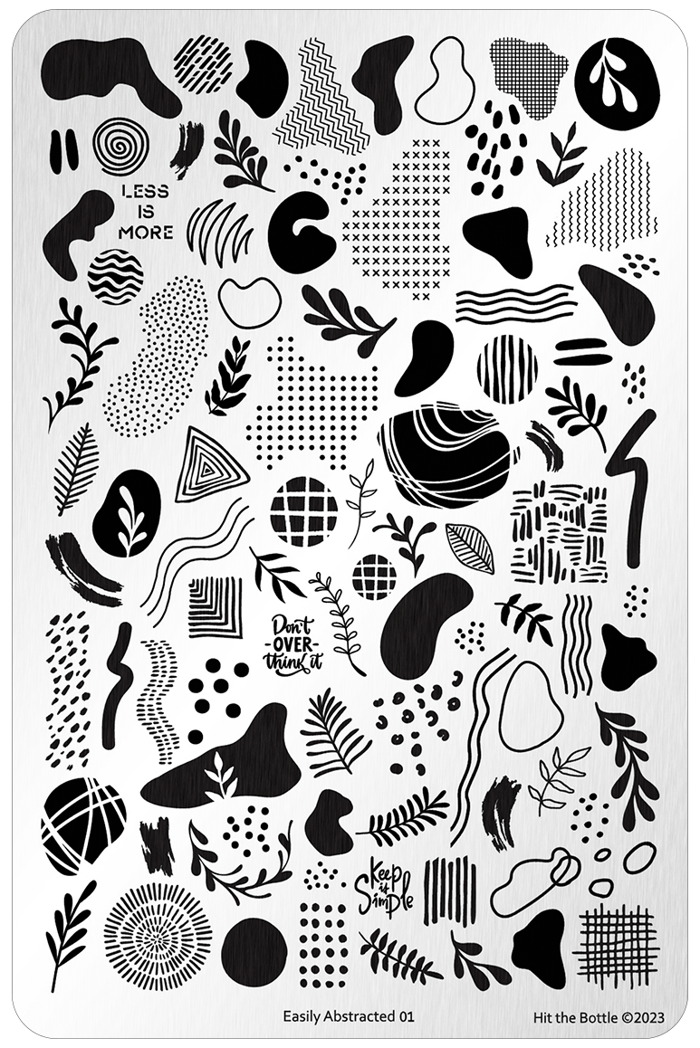Hit the Bottle- Stamping Plate- Easily Abstracted 01