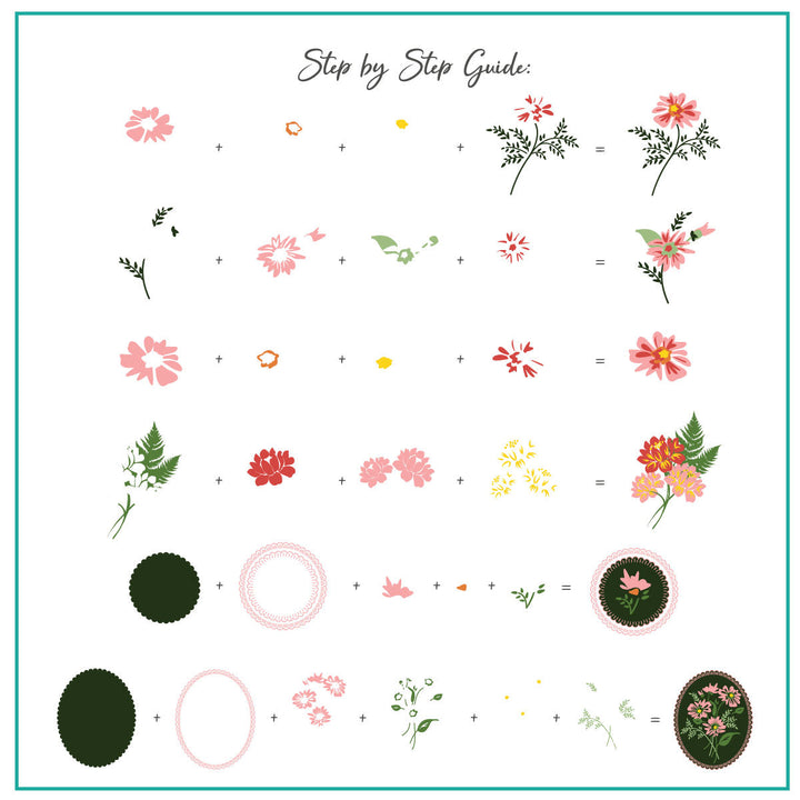 Clear Jelly Stamper- CjS-280- Floral Blossom- Two