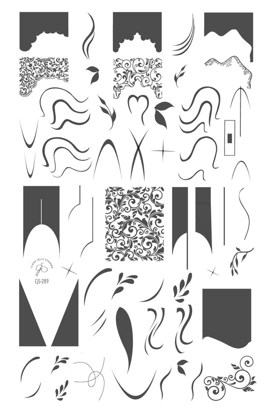 Clear Jelly Stamper- CjS-289- French Mani- Three