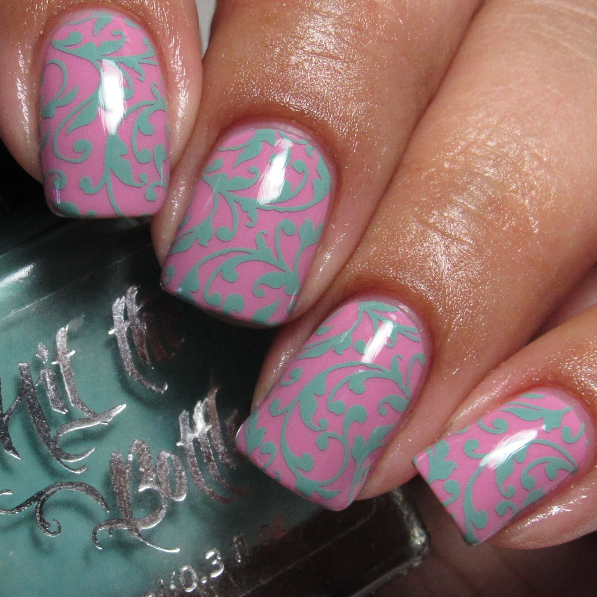 Hit the Bottle- Stamping Plate- Vintage Grunge 02