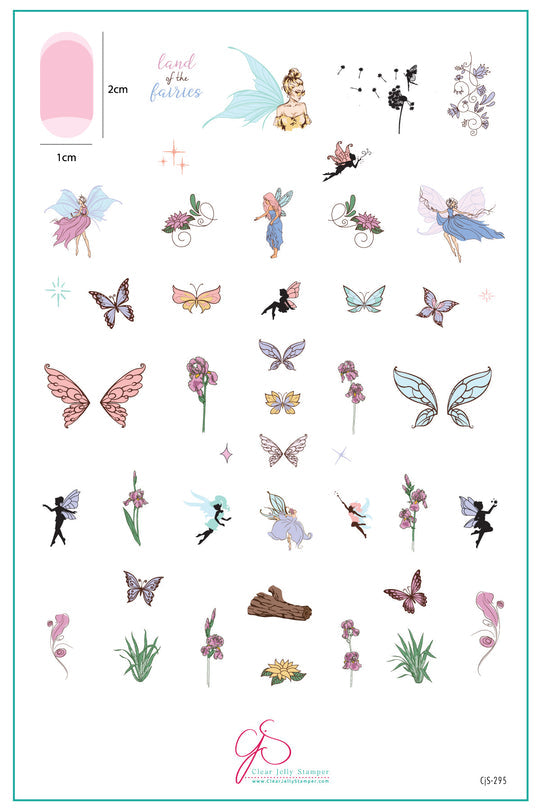Clear Jelly Stamper- CjS-295- Land of the Fairies