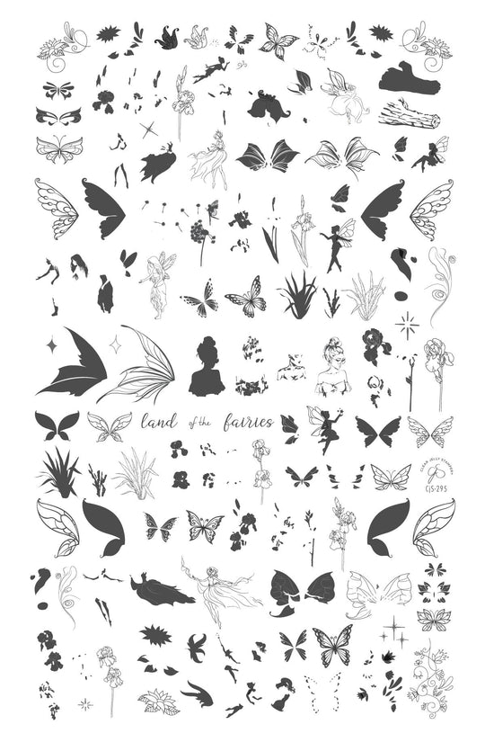 Clear Jelly Stamper- CjS-295- Land of the Fairies