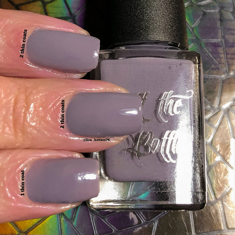 Hit the Bottle- Base Coat- Mid Gray Undies peel off base coat