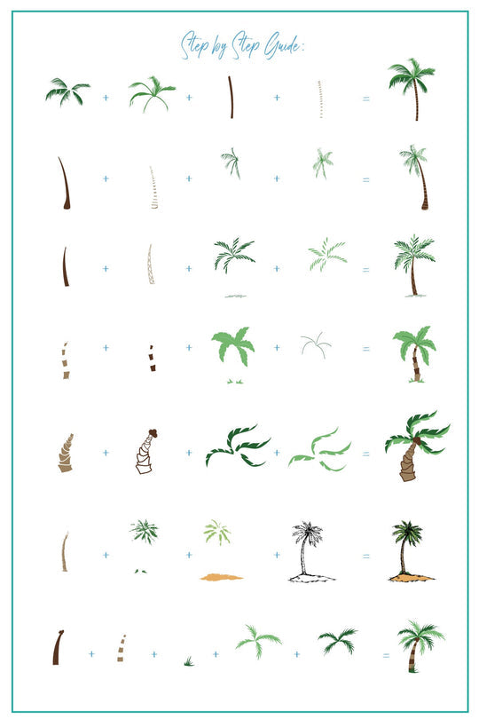 Clear Jelly Stamper- CjS-301- Pretty Palms