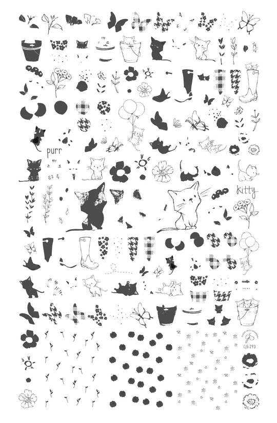 Clear Jelly Stamper- CjS-293- Sweet Spring Kitties