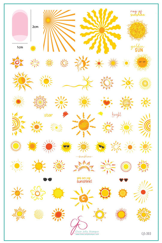 Clear Jelly Stamper- CjS-303- You are My Sunshine