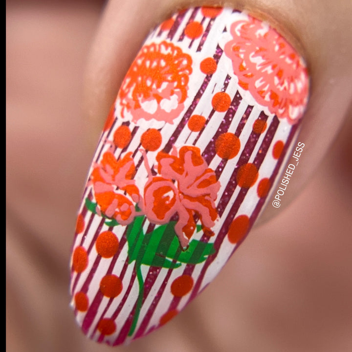 Clear Jelly Stamper- CjS-282- Floral Blossom- Four