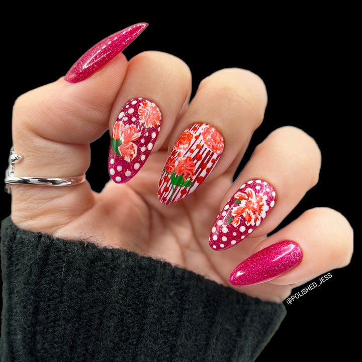 Clear Jelly Stamper- CjS-282- Floral Blossom- Four