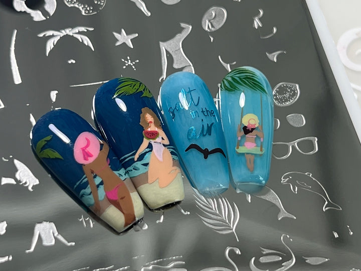 Clear Jelly Stamper- CjS-302- Sand in My Hair