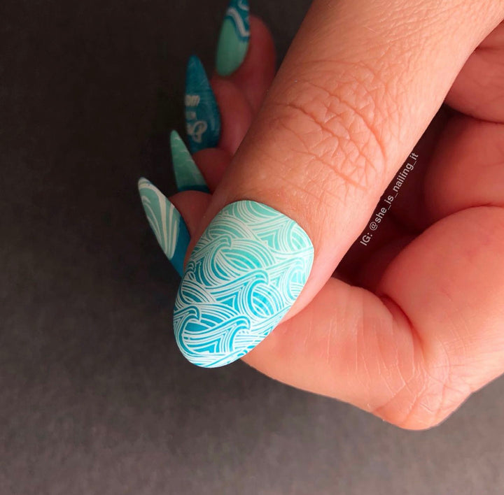 Clear Jelly Stamper- CjS-304- Sun and Waves