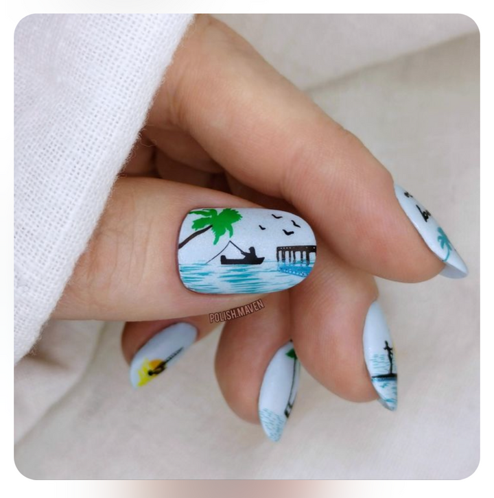 Clear Jelly Stamper- CjS-305- Summer Silhouettes