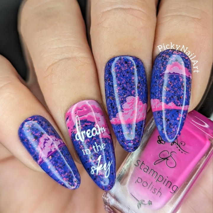 Clear Jelly Stamper- CjS-306- Head in the Clouds