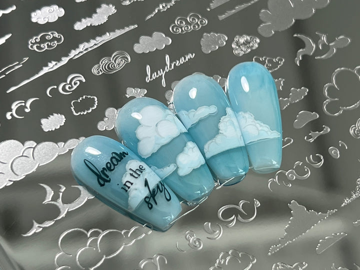 Clear Jelly Stamper- CjS-306- Head in the Clouds