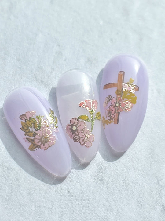 Clear Jelly Stamper- H-88- Easter Floral