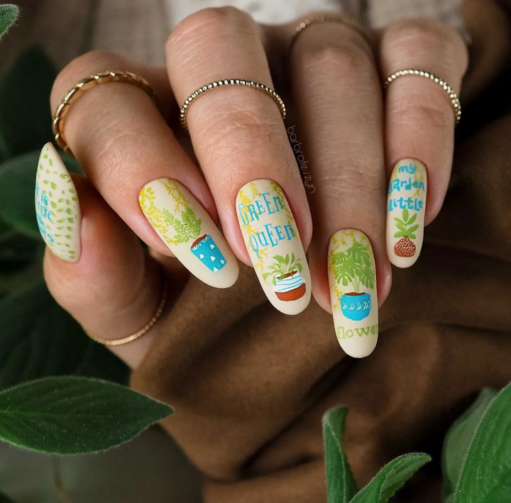 Clear Jelly Stamper- LC-07- Crazy Plant Lady