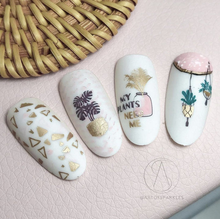 Clear Jelly Stamper- LC-07- Crazy Plant Lady