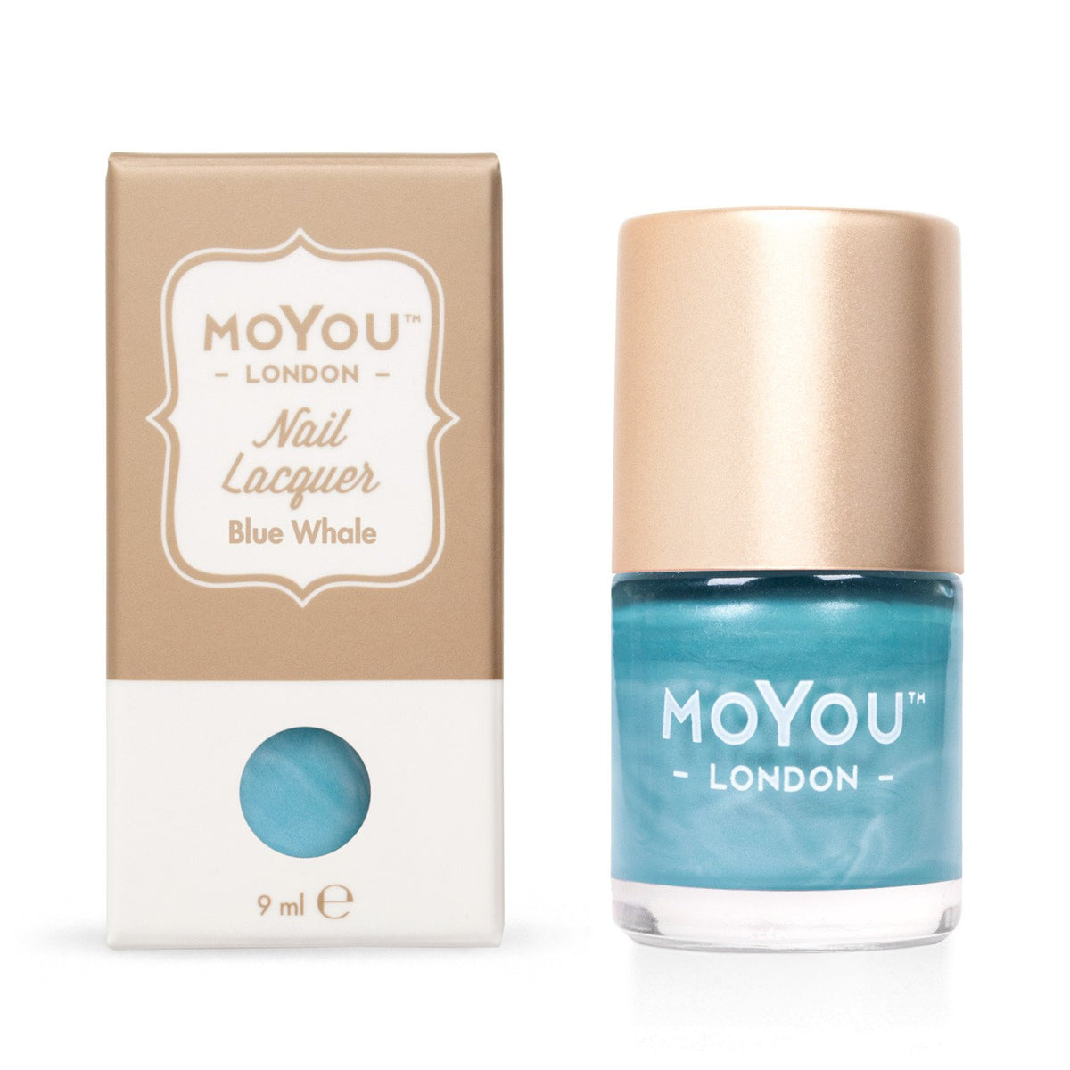MoYou London- Metallic Stamping Polish- Blue Whale