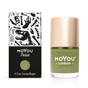 MoYou London- Jurassic Park Stamping Polish- It Can Camouflage!