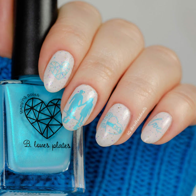 B. loves plates- Stamping Polish- BLP10 B. a Snow Bride