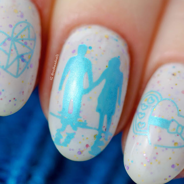 B. loves plates- Stamping Polish- BLP10 B. a Snow Bride