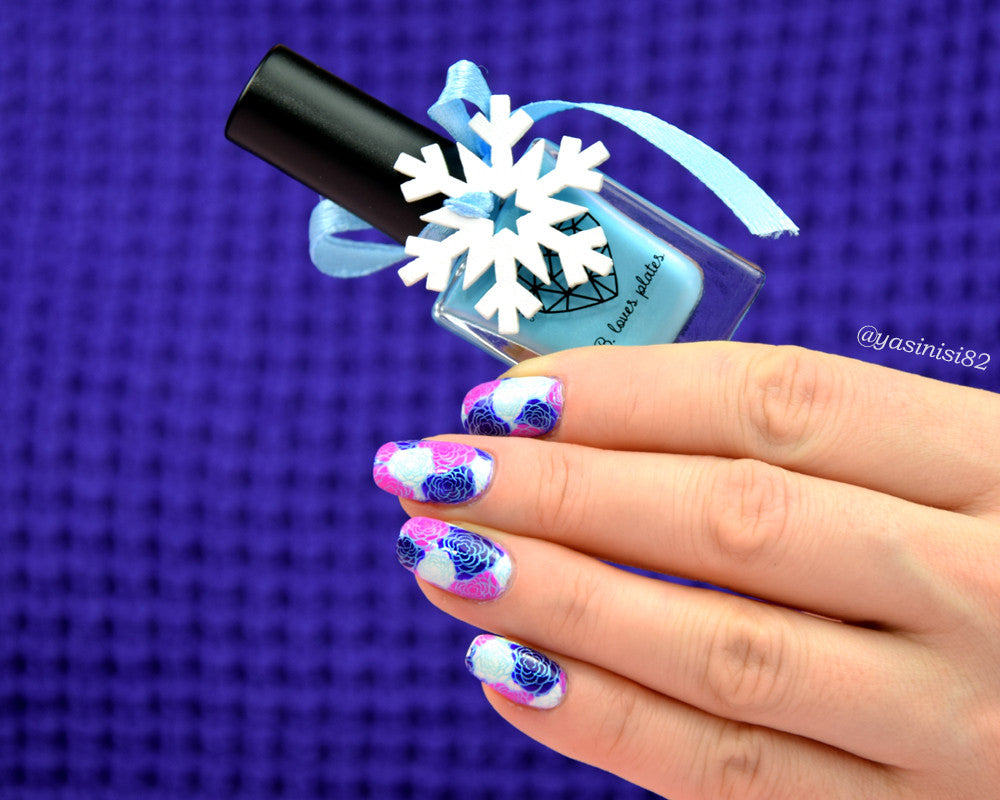 B. loves plates- Stamping Polish- BLP10 B. a Snow Bride