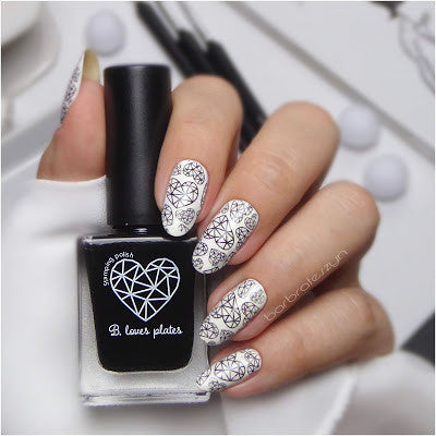B. loves plates- Stamping Polish- BLP01 B. a Black Hole