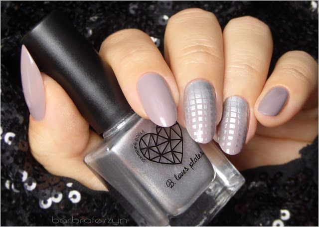 B. loves plates- Stamping Polish- BLP03 B. a Silver Dust