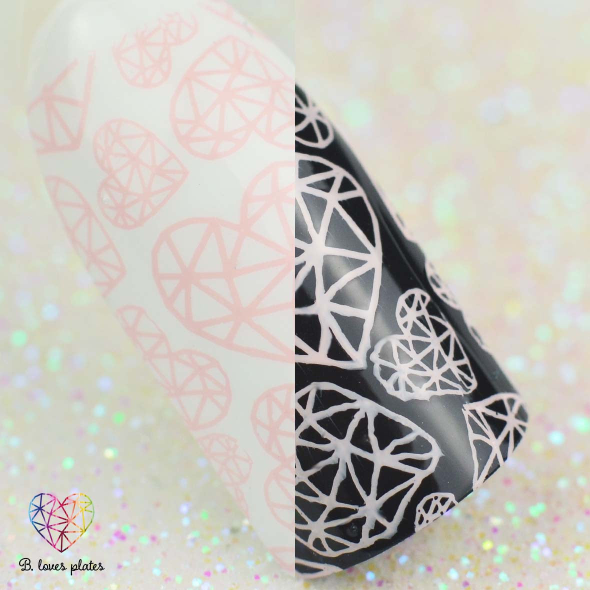 B. loves plates- Stamping Polish- BLP32 B. a Tea Rose