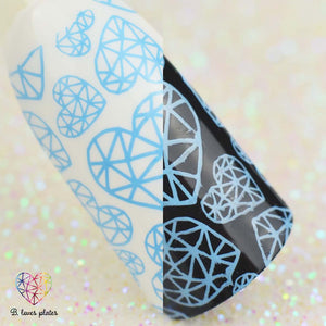 B. loves plates- Stamping Polish- BLP37 B. a Forget-me-not