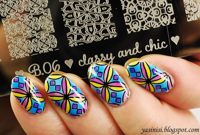 B. loves plates- Stamping Plates- B.06 classy and chic