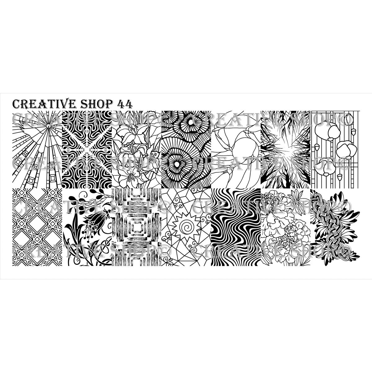 Creative Shop- Stamping Plate- 044