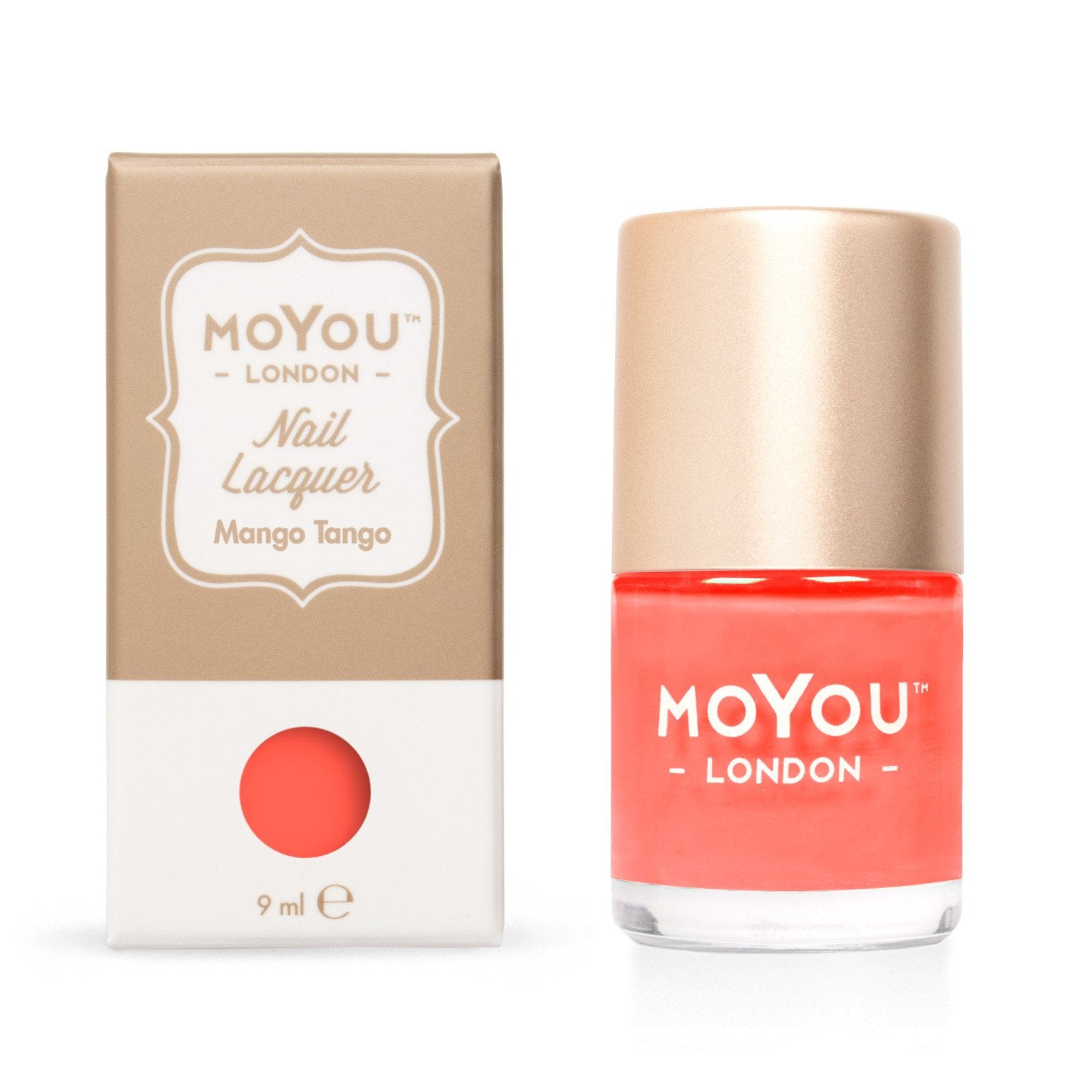 MoYou London- Neon Stamping Polish- Mango Tango