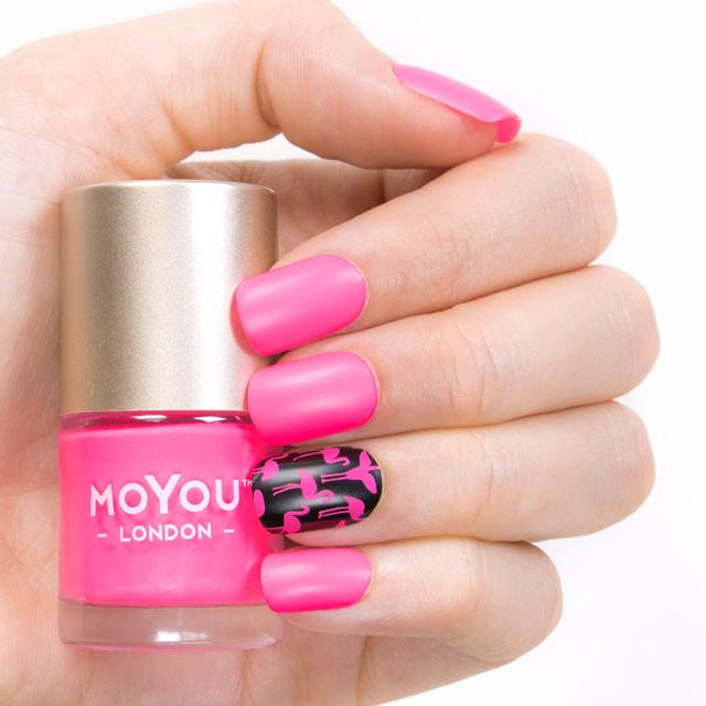 MoYou London- Neon Stamping Polish- Pink Parade