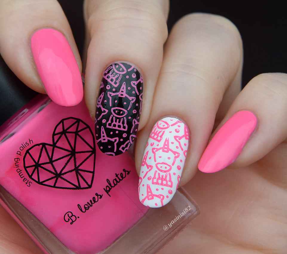 B. loves plates- Stamping Polish- BLP17 B. Brave