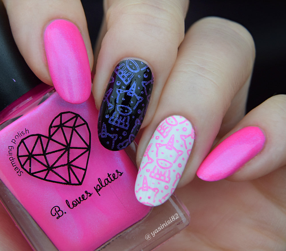 B. loves plates- Stamping Polish- BLP18 B. Strong