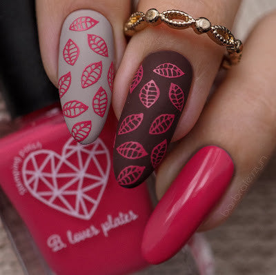 B. loves plates- Stamping Polish- BLP39 B. a Warm Scarf