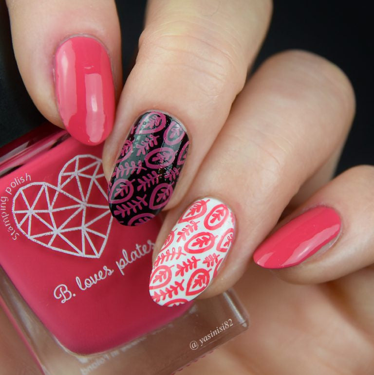B. loves plates- Stamping Polish- BLP39 B. a Warm Scarf