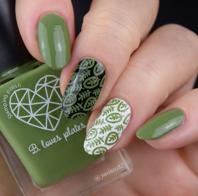 B. loves plates- Stamping Polish- BLP40 B. an Olive Moss