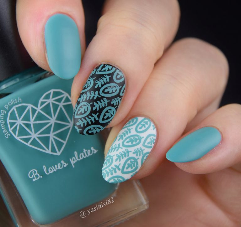 B. loves plates- Stamping Polish- BLP41 B. a Timeless Teal