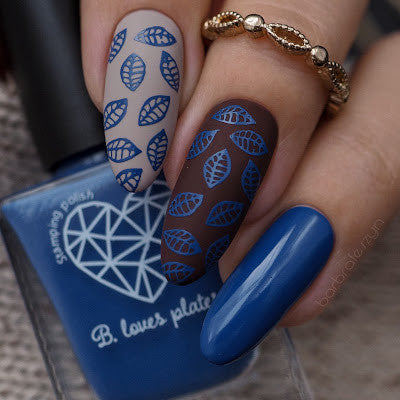 B. loves plates- Stamping Polish- BLP42 B. a Rainy Mood